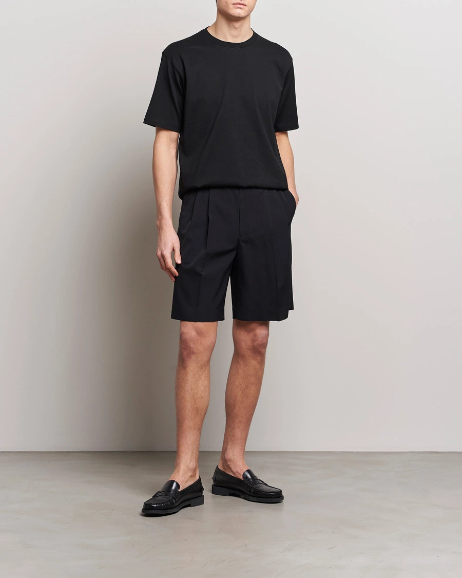 Men Shorts Woolen Black