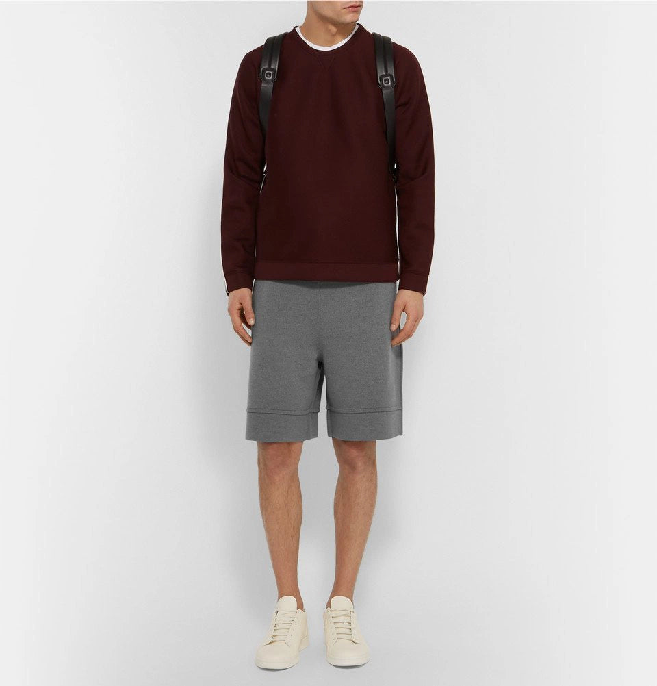 Men Shorts Woolen Grey