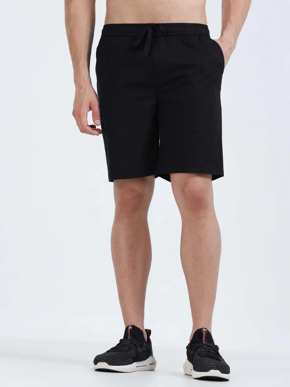 Men Shorts Cotton Black